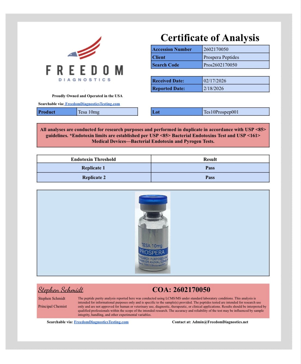 Tesa 10mg (Kit - 10 vials)